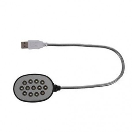 5X (új USB lámpa noteszgéphez, laptophoz, színes 13 LED-es rózsaszínű R1Z8)