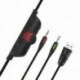 1X (ONIKUMA játékszerű fülhallgató mikrofonnal a PS4 PC Mac laptop hordozható tabletta Xbox One készülékhez, W N5W4