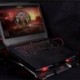 laptop hűtő hűtőpad Silence-rel 5db LED-ventilátorok USB 2.0 állítható Nem X6H5