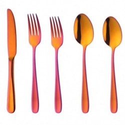 1X (négykészlet divatos narancssárga és piros evőeszközök rozsdamentes acélból készült konyhai eszközökkel