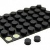 2X (bútorgomb, kerek, 10 mm x 5 mm, öntapadós gumi párnák, 6 az 1-ben L3I1)