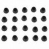 1X (20 db fekete szék-kanapéasztal gumi bútorok lábfejek 16mm Dia H3G4)