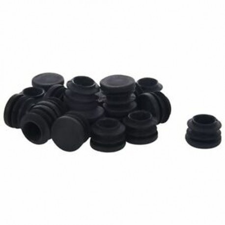 1X (védősapkák, kerek csőbetétes fedél, 19 mm átmérőjű, 20 darabos fekete X6D3)
