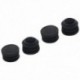 1X (védősapkák, kerek csőbetétes fedél, 19 mm átmérőjű, 20 darabos fekete X6D3)