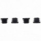 1X (védősapkák, kerek csőbetétes fedél, 19 mm átmérőjű, 20 darabos fekete X6D3)
