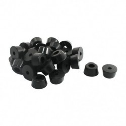 Háztartási bútor Fekete gumi lábak 13 mm x 7 mm 30 PCS F1Q1