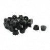 Háztartási bútor Fekete gumi lábak 13 mm x 7 mm 30 PCS F1Q1
