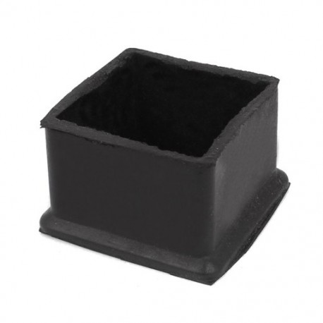 Gumi négyzet alakú burkolatok Bútor asztal lábfedelek 50x50mm fekete Y3W9