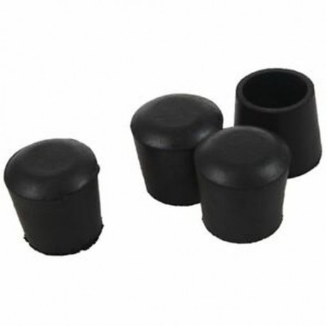 1X (gumi 22mm lyukos Dia szék asztal lábfedelet tartóval 4 db fekete J3M7)
