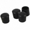 1X (gumi 22mm lyukos Dia szék asztal lábfedelet tartóval 4 db fekete J3M7)
