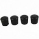 1X (gumi 22mm lyukos Dia szék asztal lábfedelet tartóval 4 db fekete J3M7)