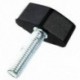 5db M8x30mm Menet forgó állítható T szorító fogantyú csavar gomb K8E5