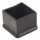 15 db fekete gumi, 30mmx30mm, négyzet alakú szék, lábfedél, lábszárvédő, BT K1W0