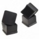 15 db fekete gumi, 30mmx30mm, négyzet alakú szék, lábfedél, lábszárvédő, BT K1W0