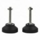 2X (2 db állítható menetes pólusú szintező talpbútor M8x50mm D1M9)