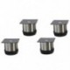 1X (4x rozsdamentes acélból készült bútor talp talapzat láb Asztali láb 5Cm / 50Mm L2G5)