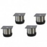 1X (4x rozsdamentes acélból készült bútor talp talapzat láb Asztali láb 5Cm / 50Mm L2G5)