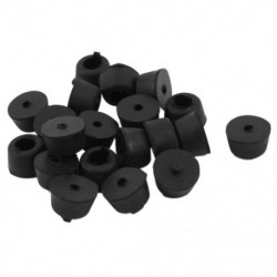 5X (20 db univerzális kúpos gumi láb lökhárító betét alátét 9mm x 14mm fekete N6M7)