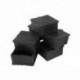 10 db négyzet alakú PVC puha burkolatok Bútor lábvédő 60 mm x 60 mm fekete Y3Q7