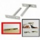 2X (4 db 10 mm x 102 mm fém rejtett rejtett láthatatlan polctartó - 4 hüvelykes B7P4