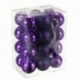 24db elegáns karácsonyi baubles fa egyszerű csillogás Xmas díszgömb gömb dekoráció N1B9