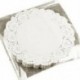 1X (100 darab fehér csipke kerek doilies torta csomagolópadok Esküvői asztali K8J4