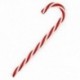 2X (csavart PVC cukorkapálca vörös és fehér 13 cm-es karácsonyfa díszítéssel 6 db U2W4