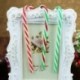 2X (csavart PVC cukorkapálca vörös és fehér 13 cm-es karácsonyfa díszítéssel 6 db U2W4