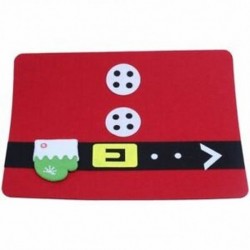 Mikulás kesztyű karácsonyi Placemat nyugati evőeszköz villás kabát 45 * 34cm O2M2