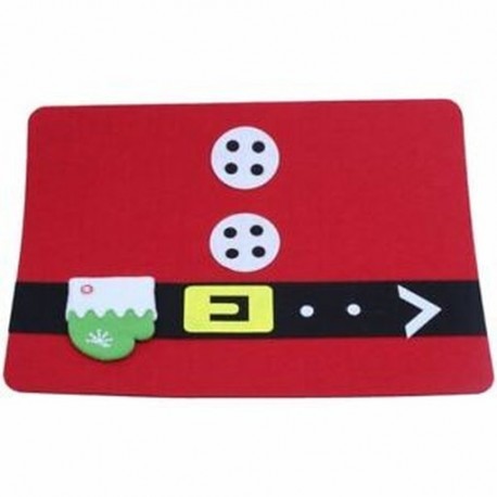 Mikulás kesztyű karácsonyi Placemat nyugati evőeszköz villás kabát 45 * 34cm O2M2