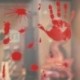2X (2018 fali matrica Halloween horror üveg matrica vér dekoráció P2R1)