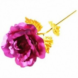 Rózsa Valentin napi ajándék Arany Rózsa virág kis medve rózsaszín J2W4