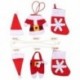 2X (egy sor karácsonyi ruhát, kandalló díszítést, karácsony DIY húzza zászló E1O2