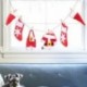 2X (egy sor karácsonyi ruhát, kandalló díszítést, karácsony DIY húzza zászló E1O2