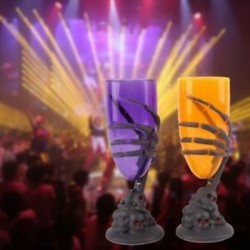 2X (Modern Halloween bár party kellékek Vicces Ghost Grimace Terror világító kupa F7J1