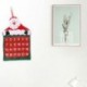 4X (Karácsonyi adventi naptár Visszaszámlálás Mikulás Szövet Xmas Decor PocketJ3J3