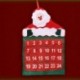 4X (Karácsonyi adventi naptár Visszaszámlálás Mikulás Szövet Xmas Decor PocketJ3J3
