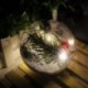 5X (átlátszó karácsonyi gömb LED-es fák díszével, műanyag csecsebecse Xmas Q4Z1