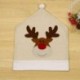 4PC szarvas kalap szék borítja karácsonyi dekoráció vacsora szék Xmas sapka készletek Reinde Z8Y2
