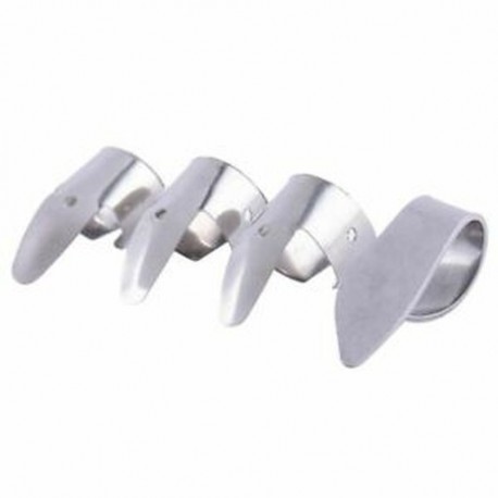 3 fém ujjtartó   1 hüvelykujj-kitűzött gitárujj-készlet a Dobro J7W6 gitárhoz