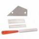 4X (rozsdamentes acél gitár Fret File   Fret Rocker Level   Fingerboard ProtectorH2U5