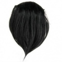 Szintetikus haj paróka frizura fekete nyírt K3D9