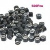 10x (500 db 5 mm-es szilikonbéléssel ellátott mikrogyűrű Ls gyöngyök a hajhosszabbításhoz. Q5I3