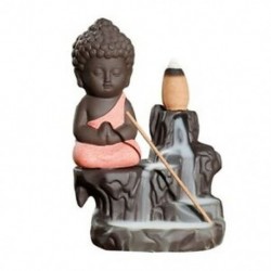 Piros - 20 pc füstölő kúpok   égő kreatív otthoni dekoráció A kis szerzetes kis Buddha X3F5