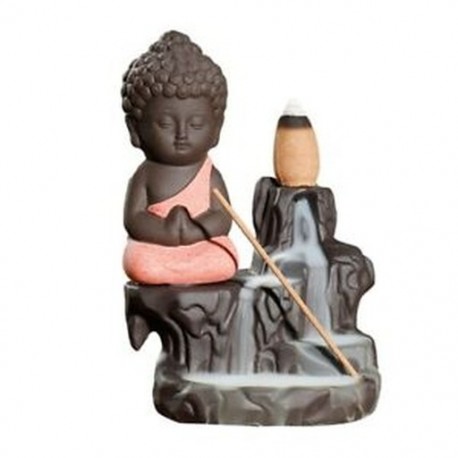 Piros - 20 pc füstölő kúpok   égő kreatív otthoni dekoráció A kis szerzetes kis Buddha X3F5
