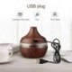 Usb 300Ml aromás párásító aromaterápiás faszemcsés 7 színű LED fényszóró Elect M2W2