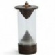 9X (Time Hourglass kerámia visszafolyó füstölő tartó füstölő égő szélvédő U3M2