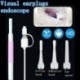 3 az 1-ben fültisztító USB endoszkóp, 5,5 mm-es vizuális fülkanál fülhallgató fülhallgató Otoscope C S3I7