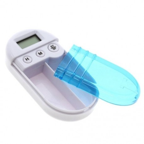 5X (Pocket Mini Pill Box tok, elektronikus időzítő ébresztőóra emlékeztető gyógyszer