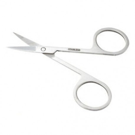 Szemöldök-olló szakáll bajuszcsésze rozsdamentes acél kozmetikai 9cm W3F1